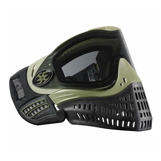 Empire Tactical E-Flex Full Face Airsoft Mask - SE Olive w/ Smoke Lens