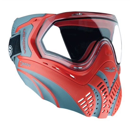 Valken Tactical Identity Full Face Airsoft Mask - Red/Grey
